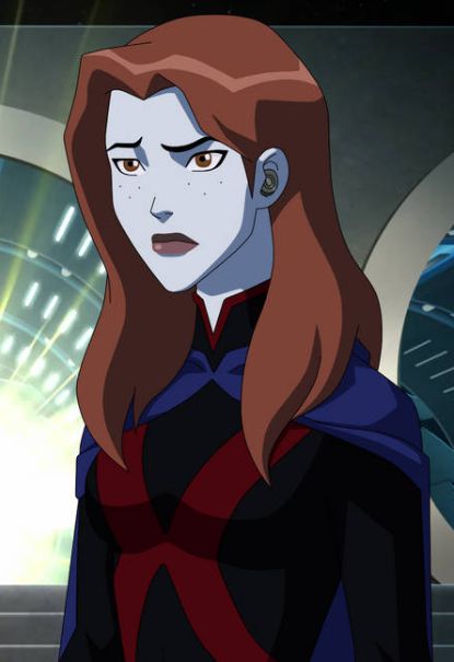 Miss Martian Fanart, Miss Martian Young Justice, Young Justice Miss Martian, Redhead Costume, Superboy And Miss Martian, Dc Aesthetic, Dan Mora, Young Justice League, Female Heroines