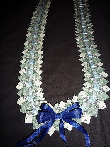 Bow tie lei | For Michael boy | fe mendiola | Flickr Money Lei Diy, Graduation Leis Diy, Money Necklace, Graduation Money Lei, Graduation Money Gifts, Money Rose, Teaching Money, Money Activities, Diy Graduation Gifts