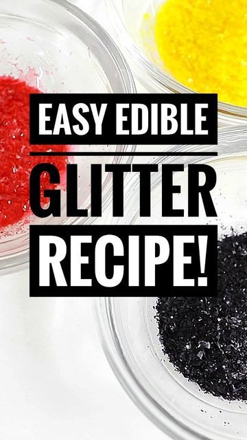 Edible Glitter Recipe, Cakes By Mk, Happy Ideas, Sugar Glitter, Cake Piping, Icing Frosting, Sweet Recipes Desserts, Glitter Cake, Edible Glitter