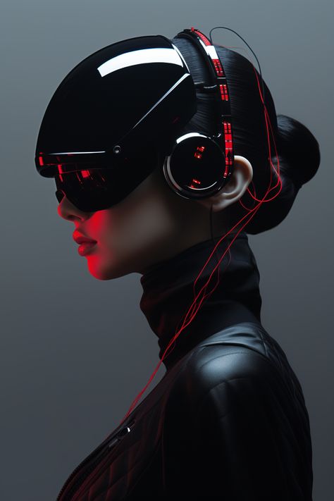 Stunning Midjourney Wallpaper curated by ThetaCursed, License: CC BY-NC 4.0 Cyberpunk Realistic, Cyberpunk Model, Tron Art, Burgundy Colour Palette, Cyberpunk Helmet, Afrofuturism Art, Graphic Shapes Design, Cinematic Trailer, Cyberpunk City