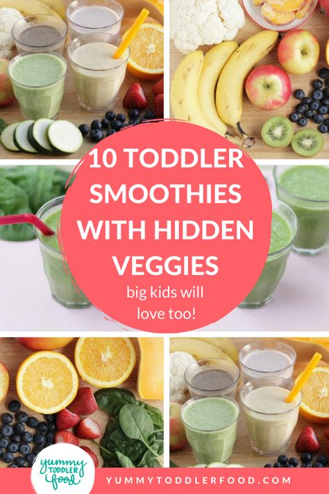 Veggie Smoothies For Kids, Veggies Smoothies, Veggie Smoothie Recipes, Healthy Smoothies For Kids, Toddler Smoothies, Fruit Vegetable Smoothie, Smoothies Healthy, Smoothie Recipes For Kids, Fruit Chocolate