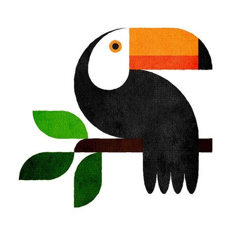 Stencil Simple, Animal Design Illustration, Toucan Art, Art Drawings For Kids, Boho Art, Geometric Art, Animal Illustration, Bird Art, Graphic Illustration