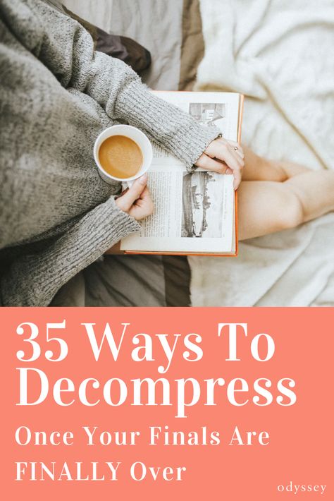 35 Ways To Decompress Once Your #Finals Are FINALLY Over List Of Compliments, Gratitude List, Creating A Vision Board, School Related, Plastic Crafts, Ted Talks, Essential Oil Diffuser, Listening To Music