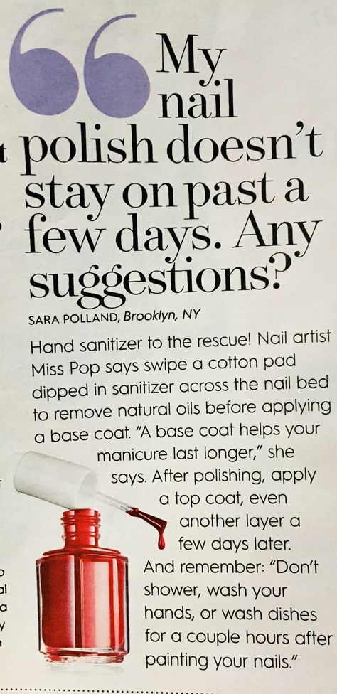 How To Get Nail Polish To Last Longer, Normal Polish Nails, How To Make Your Nail Polish Last Longer, Long Lasting Nail Polish Tips, Best Nail Polish Long Lasting, Can Make Nail Polish, How To Make Nail Polish Last Longer, Nail Polish Hacks Apply, How To Make Nail Polish