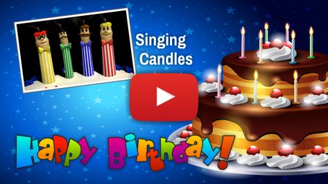 Cake Candles Singing the Happy Birthday Song Singing Birthday Wishes Songs, Free Singing Birthday Cards, Singing Birthday Cards, Happy Birthday Text Message, Happy Birthday Song Video, Happy Birthday Wishes Song, Birthday Songs Video, Birthday Wishes Songs, Happy Birthday Text