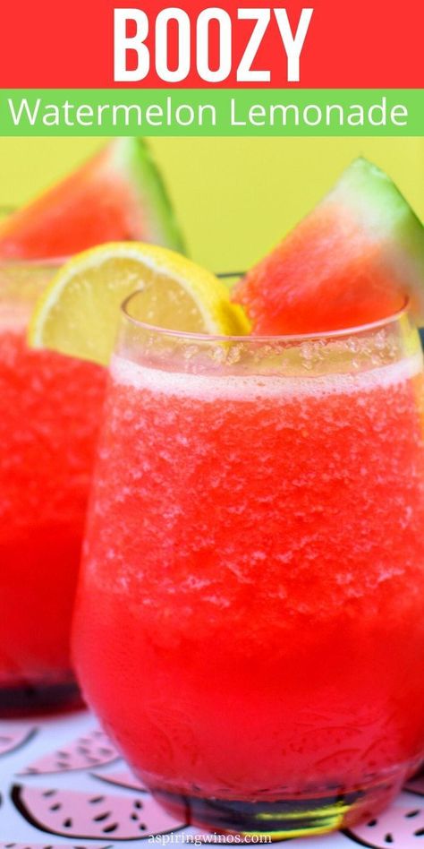 Watermelon Lemonade Cocktail, Lemonade For A Crowd, Summer Cocktails For A Crowd, Strawberry Brunch, Watermelon Alcoholic Drinks, Spiked Lemonade Recipe, Boozy Watermelon, Watermelon Cocktails, Cocktails For A Crowd