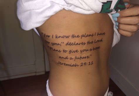 Jerimiah 29:11-12 Tattoo, Jeremiah 29 11 Tattoo, 29 11 Tattoo, Jeremiah 20 11, Jeremiah 2911, 11 Tattoo, Tattoo Dream, Verse Tattoos, Jeremiah 31