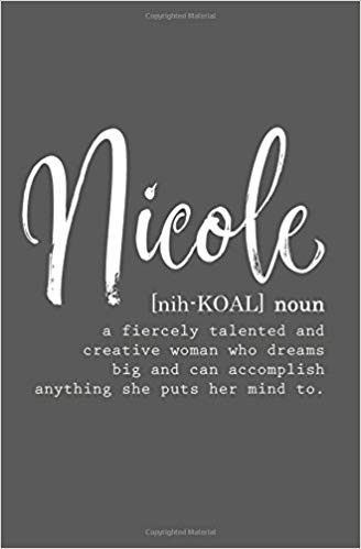 Nicole Core Aesthetic, Nicole + Core + Aesthetic, Nicole Core, Nicole Aesthetic, Names Meaning, 2024 Manifestation, Custom Journal, Understanding The Bible, Custom Journals