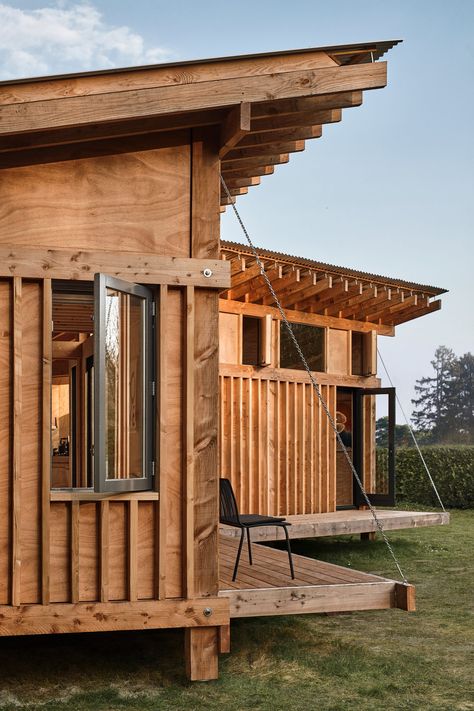 Cabin Crafts, Timber Cabin, Wooden Cabin, Timber Architecture, Wood Architecture, Timber Structure, Casa Container, Wooden House, Tiny House Design