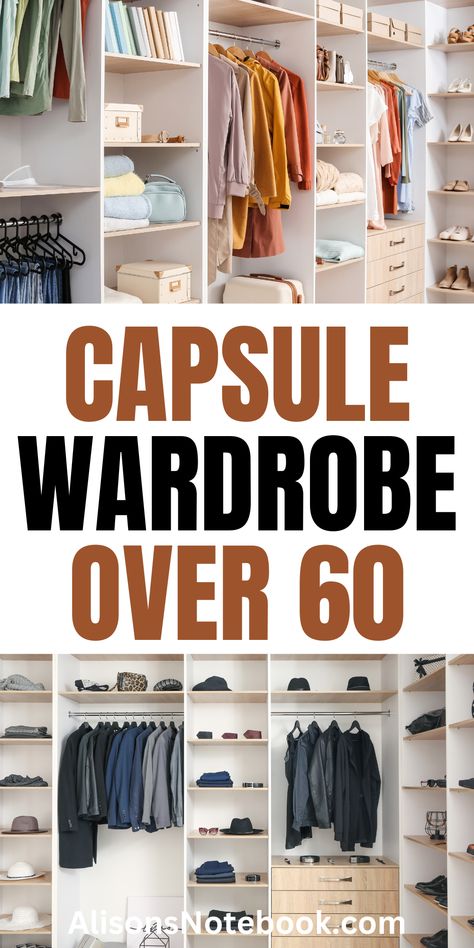 Create a capsule wardrobe tailored for women over 60! This guide highlights essential pieces that mix and match effortlessly, allowing for stylish outfits suitable for any occasion. Embrace a simplified dressing routine while showcasing your elegance and individuality. Tailored Outfits For Women, Ageless Style Over 60, 60 Year Old Fashion, Capsule Wardrobe How To Build A, Creating A Capsule Wardrobe, Create A Capsule Wardrobe, 60 Year Old Woman, Minimal Wardrobe, Capsule Wardrobe Essentials