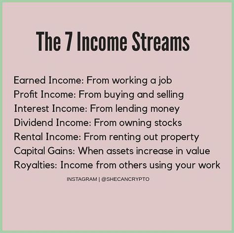 Wealth wisdom. The Average Millionaire Has 7 Streams Of Income, Different Sources Of Income, 7 Streams Of Income Quotes, 7 Sources Of Income, 7 Income Streams, Good Money Habits, 7 Streams Of Income, Millionaire Tips, Sources Of Income