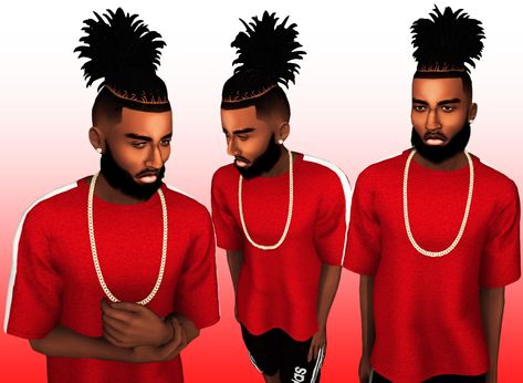 Devonté & Cuban ChainDevonté Teen - Elder Male10 SwatchesHat CompatibleDisallowed for RandomCustom ThumbnailCuban ChainTeen - ElderMale1 Swa Hair The Sims 4, Hairstyles Accessories, Pink Shoelaces, Sims 4 Men Clothing, Sims 4 Hair Male, Sims 4 Black Hair, Sims 4 Characters, Sims 4 Toddler, Sims4 Clothes