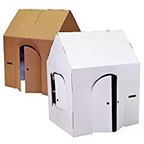 Check this out at Amazon Easy Playhouse, Cardboard Fort, Kids Play Store, Cardboard Houses For Kids, Cardboard Forts, Kids Art And Craft, Cardboard Playhouse, Draw Doodle, Playhouse Outdoor