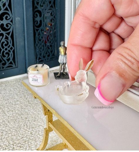 GeniesMiniHouseShop - Etsy Baby Doll House, Rabbit Candy, Dollhouse Nursery, Dollhouse Rug, Dollhouse Miniatures Diy, 1 12 Scale Dollhouse, Baby Fabric, Miniature Diy, Diy Dollhouse Furniture