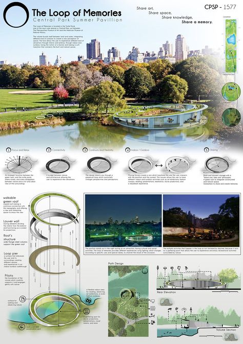 Poster Arsitektur, Plan Concept Architecture, Landscape Design Competition, Portfolio D'architecture, Landscape Architecture Presentation, Concept Board Architecture, Architecture Design Competition, Architecture Design Presentation, Landscape And Urbanism Architecture