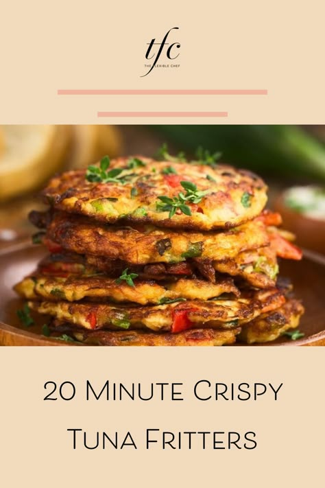 Healthy Patties Recipe, Low Carb Tuna Melt Fritters, Easy Tuna Dinner Recipes, Tuna Fritters Recipe, Tuna Melt Fritters, Tuna Patty Recipe, Tuna Fritters, Tuna Patties Healthy, Tuna Croquettes