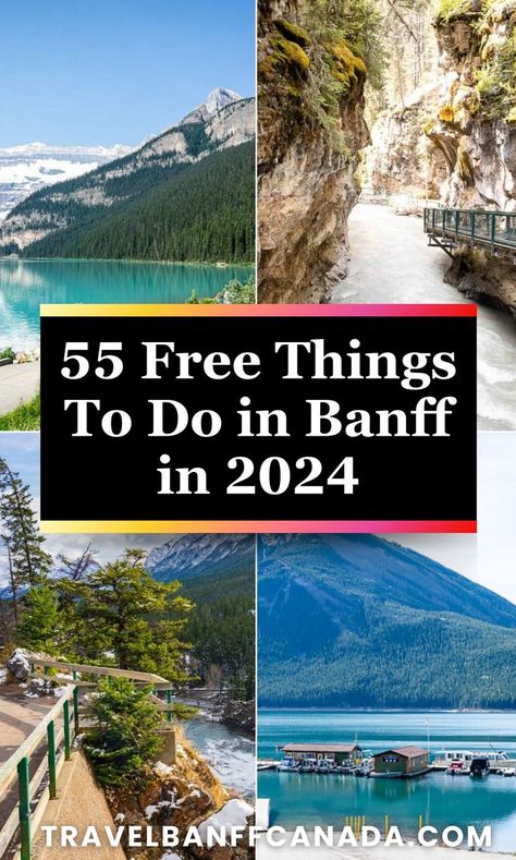 Visiting Banff on a budget and looking for free things to do in Banff National Park? We've got the guide just for you! While it's true that Banff is a world-class destination and can be pretty pricey, there are so many things you can do in Banff for free. So plan your epic Banff vacation today add these activities to your Banff summer bucket list 2024. Things To Do In Banff Summer, Banff National Park Summer, Banff Canada Aesthetic, Banff Itinerary Summer, Bamf Canada, Banff Activities, Banff Vacation, Banff Summer, Banff Trip