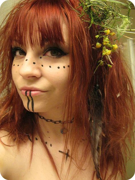 Witch Culture, Pagan Makeup, Wood Fairy, Witch Makeup, Facial Tattoos, Face Art Makeup, Make A Character, Larp Costume, Fairy Makeup