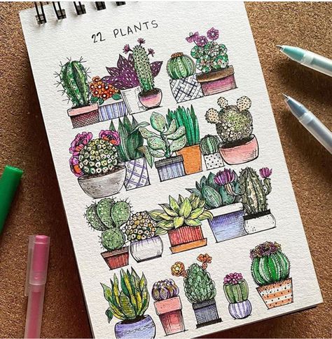 Succulent Drawings, Rapid Art, Lotus Drawing, Markers Drawing Ideas, Aquarelle Painting, Learn Watercolor Painting, Watercolor Blog, Colored Pencil Artwork, Learn Watercolor