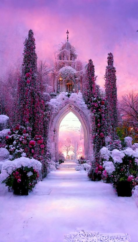 Wonderland Garden, Snow White Queen, Church Pictures, Winter Wallpaper, Winter Pictures, Beautiful Nature Pictures, Winter House, Beautiful Fantasy Art, Site Design