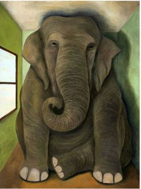 There's an Elephant in Your Classroom! Find out how you can get rid of it for good FREE! Maniac Poster, Big Paintings, Karla Gerard, Elephant In The Room, Elephants Never Forget, Elephant Room, Christmas Paintings On Canvas, Room Painting, Elephant Painting