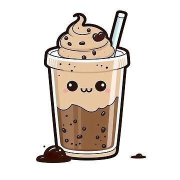 "Cute Cartoon Iced Coffee Sticker Design" Sticker for Sale by Mariebergcat | Redbubble Iced Coffee Cartoon, Iced Coffee Sticker, Coffee Sticker Design, Coffee Cartoon, Coffee Stickers, Vanilla Coffee, Cold Coffee, Design Sticker, Iced Coffee