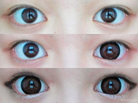 Awesome dolly lenses perfect for natural & ulzaang looks http://www.uniqso.com/geo-xtra-wta64-brown-similar-to-dolly-eye-kira-kira Doll Lenses, Big Eye Contacts, Contact Lenses For Brown Eyes, Natural Contact Lenses, Coloured Lenses, Eye Contacts, Skin Care Makeup, Japanese Makeup, Korean Skin Care