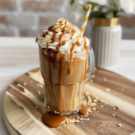 Caramel Frappuccino Recipe, Carmel Frappe, Iced Frappe, Caramel Frappe, Watermelon Smoothie Recipes, Coffee Frappe, Homemade Frappuccino, Mango Pineapple Smoothie, Mango Smoothie Recipes