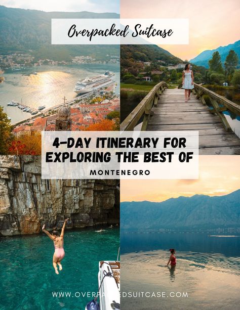 4-Day Itinerary for exploring the best of Montenegro - Overpacked Suitcase Croatia And Montenegro Itinerary, Montenegro Instagram Spots, Zabljak Montenegro, Montenegro Summer, Montenegro Itinerary, Podgorica Montenegro, Montenegro Kotor, Journal Thoughts, 2025 Travel