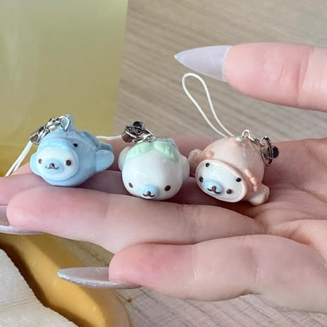 Sneak peek at this week’s upcoming drop ! ˚୨୧⋆｡˚🍒🤍🐬 #charm #polymerclay #handmade #keychain Clay Charms Sanrio, Miffy Clay, Polymer Clay Ideas, Aesthetic Clay, Sanrio Plush, Clay Inspo, Drawing Face Expressions, Clay Diy Projects, Handmade Keychain