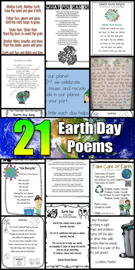 21 Inspiring Earth Day Poems - Holiday Vault Earth Day Poem Kindergarten, Earth Day Speech For Kids, Earth Day Poems For Kids, Mother Earth Poem, Earth Day Songs, Planet Poem, Poem On Environment, Earth Day Speech, Earth Day Poems