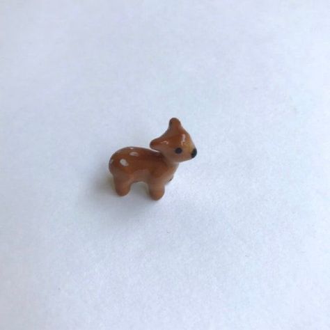 Ceramic Deer, Clay Diy Projects, Clay Animals, Ceramic Animals, Cute Clay, Clay Art Projects, Mini Things, Cute Little Things, Diy Clay