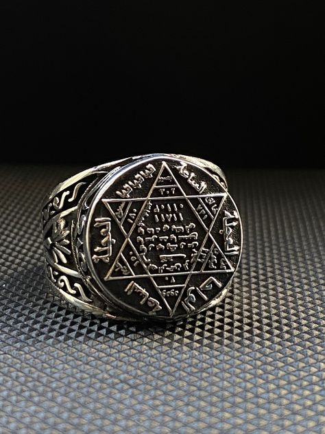 Ring Of Solomon, Ring Of Power, Solomon Seal, King Solomon Seals, Solomons Ring, David Ring, Meaningful Rings, Gem Rings, Seal Of Solomon