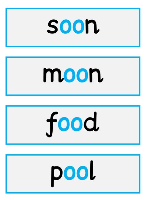 Monster Phonics, Oo Sound, Oo Words, Word Flashcards, Phonics Resources, Free Trial, Phonics, First Names, Homework