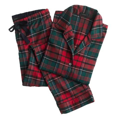 Plaid Pajama Ser // J.Crew J Crew Pajamas, Pajamas For Teens, Pijamas Women, Cozy Pajamas, Pajamas Comfy, Plaid Pajamas, Cute Pajamas, Satin Pyjama Set, Flannel Pajamas