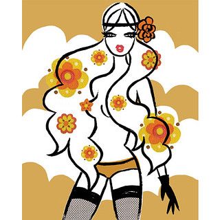 flower child | neryl walker | Flickr Neryl Walker, Girls Stuff, Woman Illustration, Flower Child, New Pins, Summer Season, Fashion Illustration, Book Art, Melbourne