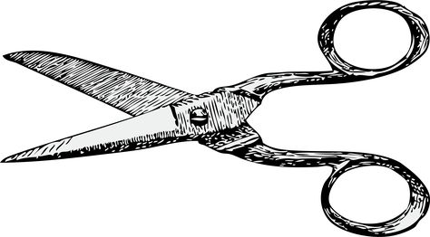 scissors by @johnny_automatic, drawing of scissors from Home and school sewing Patton, Frances. Newson Scissors Drawing, Vintage Scissors, Molecular Biology, Journal Themes, Clip Art Vintage, Drawing Videos, Clipart Images, Vintage Sewing, Biology