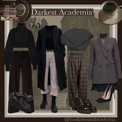 Punk Academia Outfit, Punk Academia Aesthetic, Punk Academia, Darkest Academia, Academia Aesthetic Outfit, Dark Academia Outfits, Dark Academia Outfit, Dark Academia Clothes, Academia Clothes