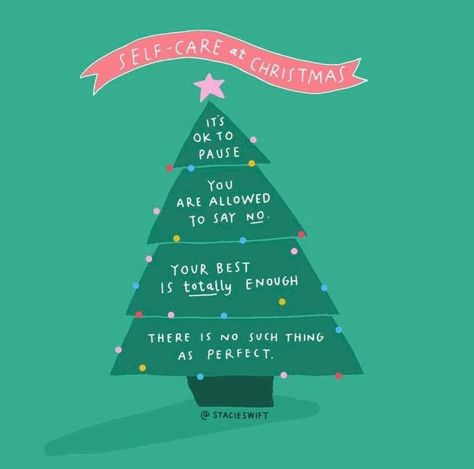 Self-Care at Christmas Engagement Posts, Wellness Club, Facebook Engagement, Wellness Wednesday, Holiday Quotes, Self Care Activities, Self Compassion, Christmas Quotes, Christmas Cheer