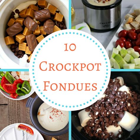 Fondue At Home Without Fondue Pot, Chocolate Fondue In Crockpot, Diy Fondue Pot Ideas, Fondue In Crockpot, Fondue For A Crowd, Crockpot Cheese Fondue, Fondue Without A Fondue Pot, Crock Pot Fondue, Diy Fondue Pot