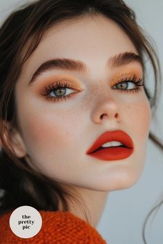 Fall Makeup Look 2024, Fall Make Up 2024, Fall 2024 Makeup, Fall Makeup 2024, Autumn Makeup Looks Fall, Warm Autumn Makeup, Autumn Eye Makeup, Fem Makeup, Simple Fall Makeup