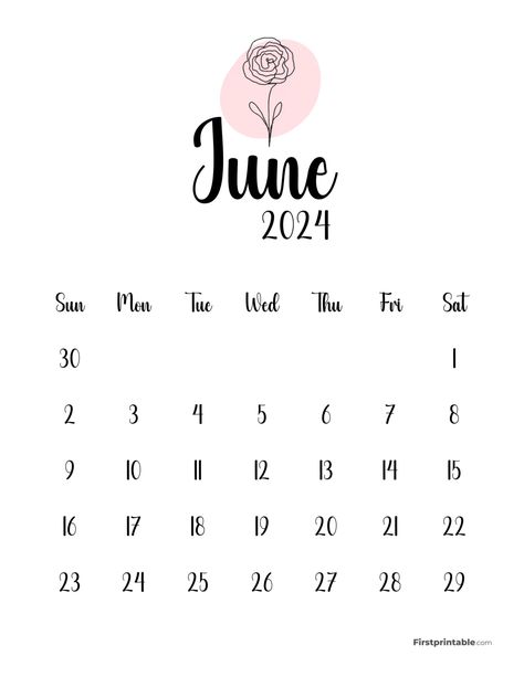 Cute Botanical Calendar June 2024 June Aesthetic Month Calendar 2024, June Calender Aesthetic, June Month Calendar 2024, June Calendar 2024 Aesthetic, June Aesthetic, Printable Calendar Design, June Calendar Printable, June Month, June Calendar