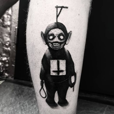 Scary Tattoo Ideas, Norwegian Tattoo, Horror Tattoo Ideas, Wörter Tattoos, Satanic Tattoos, Kunst Tattoos, Demon Tattoo, Scary Tattoos, Creepy Tattoos