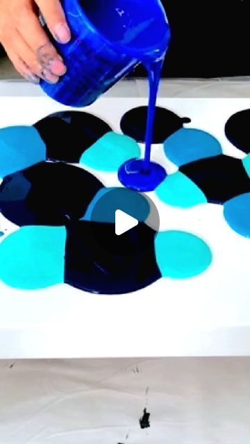 Acrylic Painting Techniques Tutorials, Pour Painting Ideas, Pour Painting Techniques, Painted Concrete Steps, Paint Pictures, Purple Painting, Acrylic Painting Diy, Bubble Painting, Blue Abstract Painting