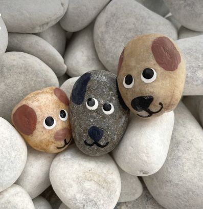 ￼ Cow Painted Rock, Pocket Rocks, Rock Faces, Pocket Hugs, Secret Sister, Painted Dog, Diy Rock Art, Painted Rock Animals, Stone Art Painting