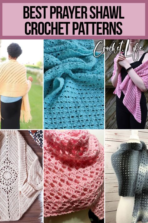 These 14 beautiful prayer shawl crochet patterns are an open invitation to make a create with peace and love in your heart. Crochet Shawls And Wraps Free Patterns Beautiful, Prayer Shawl Patterns Crochet, Free Prayer Shawl Crochet Pattern, Prayer Shawls Crochet Free Pattern, Christian Crochet Patterns Free, Prayer Shawl Poem, Crochet Prayer Shawls Free Pattern Easy, One Skein Shawl Crochet, Crochet Prayer Shawl Patterns