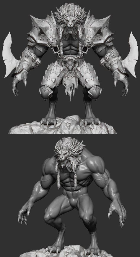 Studying Anatomy, Fantasy Creatures Mythology, Battle Beast, Zbrush Anatomy, Wild Hunter, Lol Cosplay, Maya Modeling, Zbrush Models, Vietnam Art