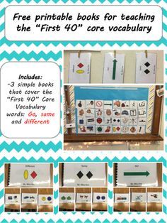 Core Vocabulary Aac, Core Vocabulary Activities, Same And Different, Augmentative Communication, Preschool Speech Therapy, Verbal Communication, Vocabulary Book, Core Words, Core Vocabulary