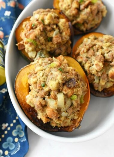 Stuffed Acorn Squash Recipes, Turkey Stuffed Acorn Squash, Acorn Squash With Sausage, Acorn Squash Recipes Healthy, Acorn Squash Baked, Squash With Sausage, Sausage Stuffed Acorn Squash, Stuffed Acorn Squash, Sausage Stuffing