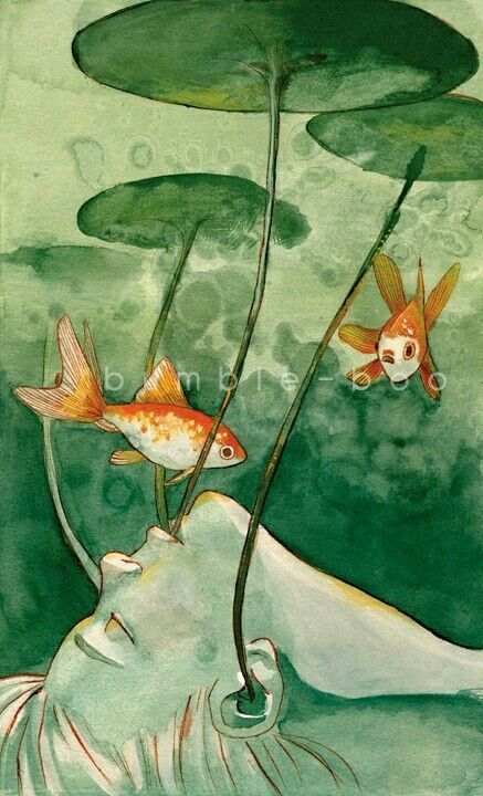 Arte Inspo, Art Inspiration Painting, Painting Art Projects, Fish Art, Surreal Art, Goldfish, In Water, Painting Inspiration, Aesthetic Art